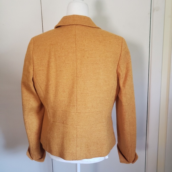 JCrew Yellow Tweed Jacket - Picture 2 of 6